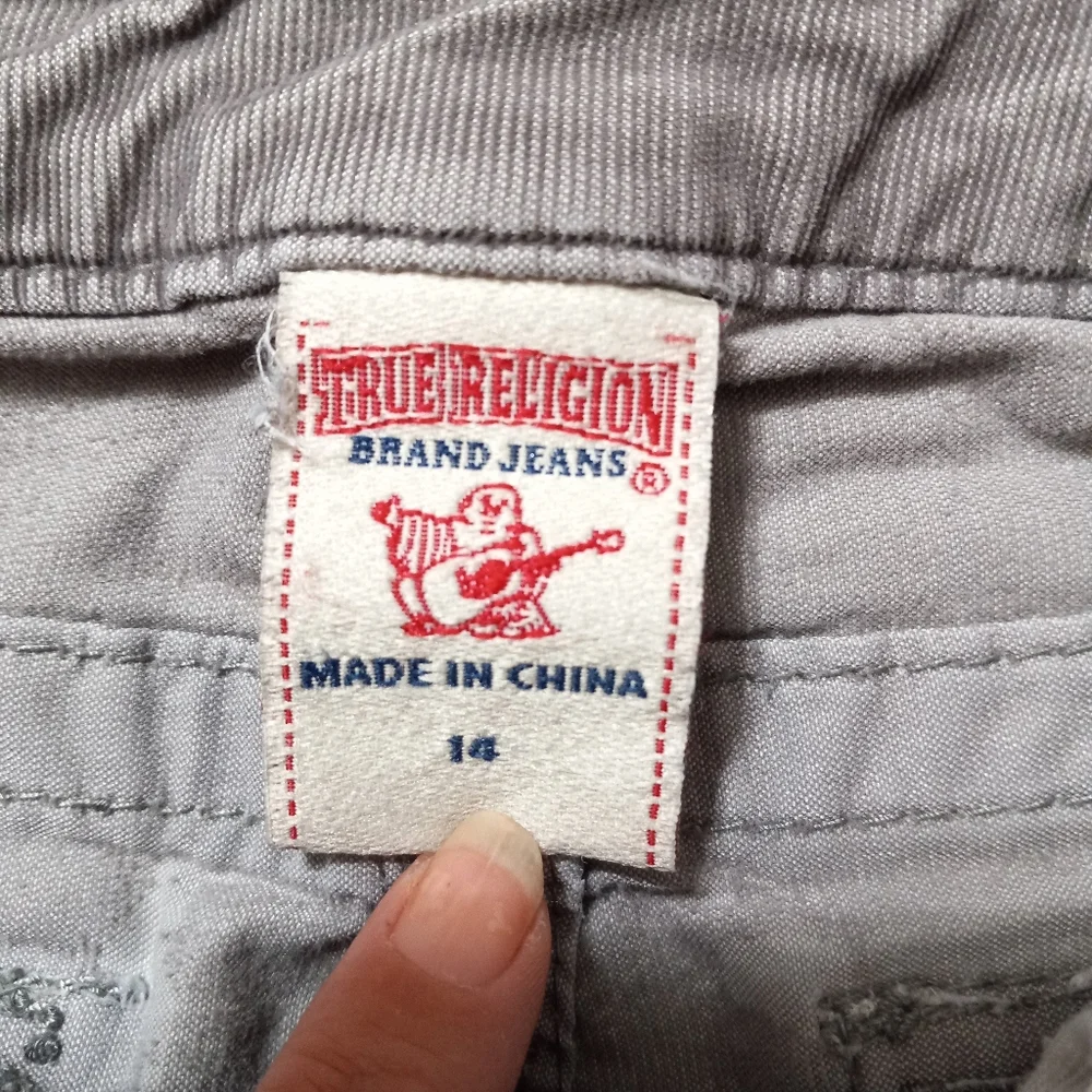 True Religion 14 Julie Skinny Ribbed Jeans